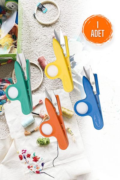 Factorial Thread Scissors 1Pc Sharp Tip Paper Board Fabric Fishing Line String Cutter Multifunctional Fishing Scissors