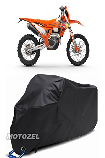 AutoZEL KTM 250 EXC غطاء دراجة نارية أسود مقاوم للماء (متوافق مع القفل)