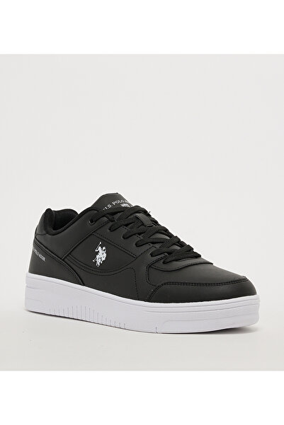 U.S. Polo Assn. حذاء رياضي رجالي أسود من LEE MEN