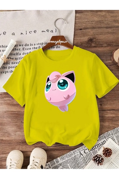 H&GHAMLEGİYİM تي شيرت Jiggly Puff مطبوع للأطفال مقاس كبير