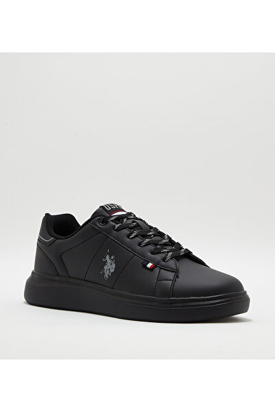 U.S. Polo Assn. حذاء رياضي رجالي 4M ARES GLB 4FX أسود اللون
