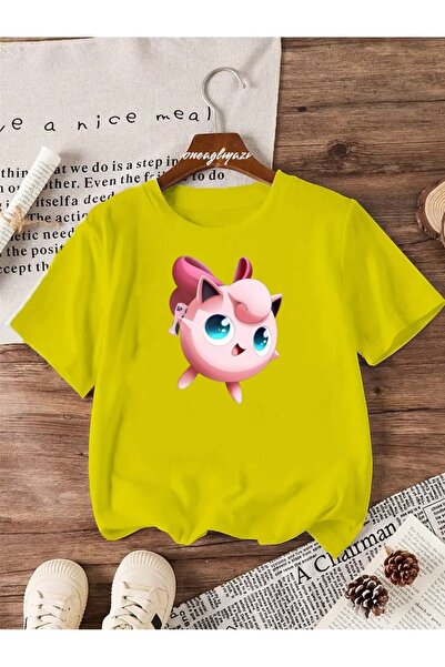 H&GHAMLEGİYİM تي شيرت Jiggly Puff مطبوع للأطفال مقاس كبير