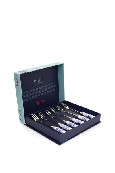 SPODE Blue İtalian Desenli 6lı Çatal Seti