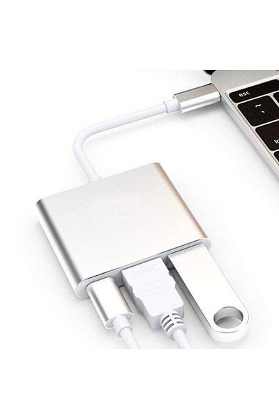 ENAR 4K HDMI To Type-C Adapter Silver