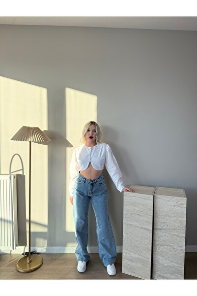 Bisou Taşlı jean pantolon