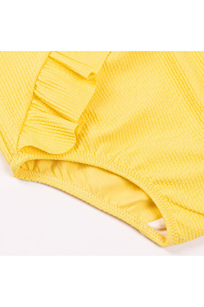 ebebek Hello Baby HelloBaby Dokulu Kumaş Fırfırlı Kız Mayo Kız Bebek