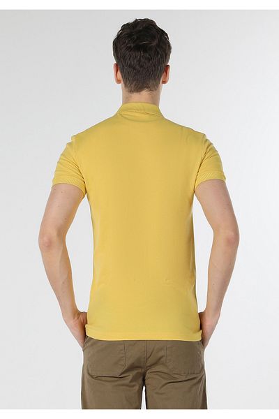 Colin's Men's Saffron Slim Fit Polo Collar Short Sleeve