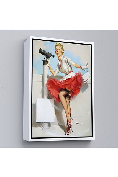 Harita Sepeti Framed Sexi Sailor Woman Decorative Wall Painting-6434