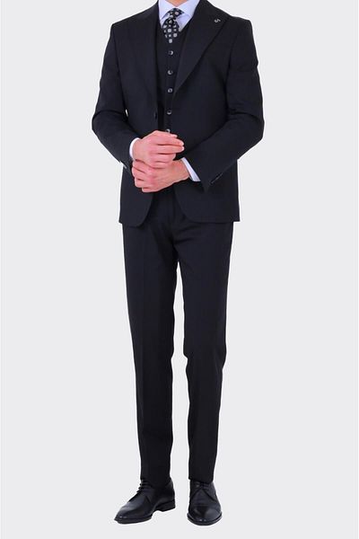 Kadir Büyükkaya Men's Viscose Fabric Vest Suit-Kaw1000S