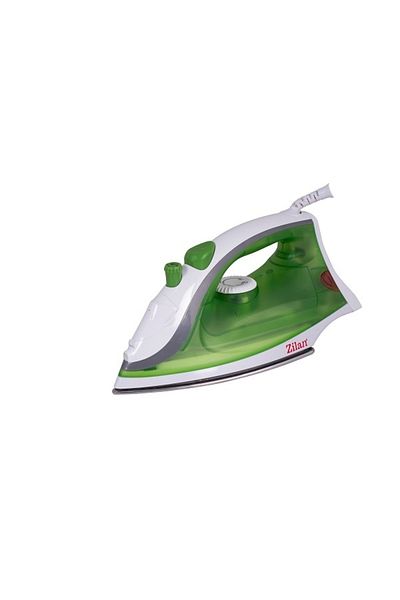 Zilan Home ZILAN ZLN-8410 stainless steel soleplate iron, White/Green 1600W,