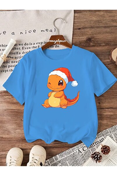 oneagılyazı Детска с принт с уголемен и принт Charmander