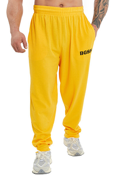 BGSM Men's Loose Fit Sweatpants Embroidered Sports Pants Bgsm Pnt1415