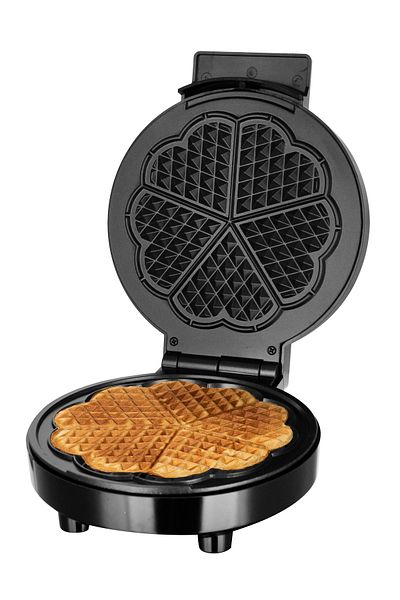 STARCREST STARCREST WM-1912 Waffle Maker, 1000 W, 5 Waffles, Non-stick Plates, Black