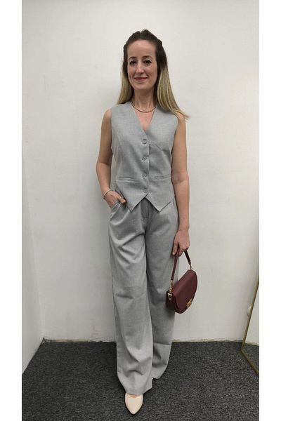 HSNGIYIM Bezayaği Vest Pants Set
