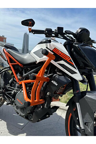 Hamza Motors KTM Duke 125&250&390 Ön Koruma Demiri Uyumlu (2017&2023) Turuncu