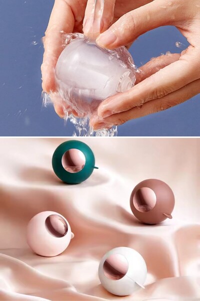 Buffer Portable and Washable Lint and Fluff Collector Bristle Ball; Clothes Cleaner