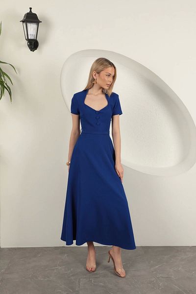 Keops Double Atlas Fabric Belted Dress-Saks