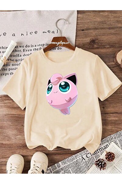 H&GHAMLEGİYİM تي شيرت Jiggly Puff مطبوع للأطفال مقاس كبير