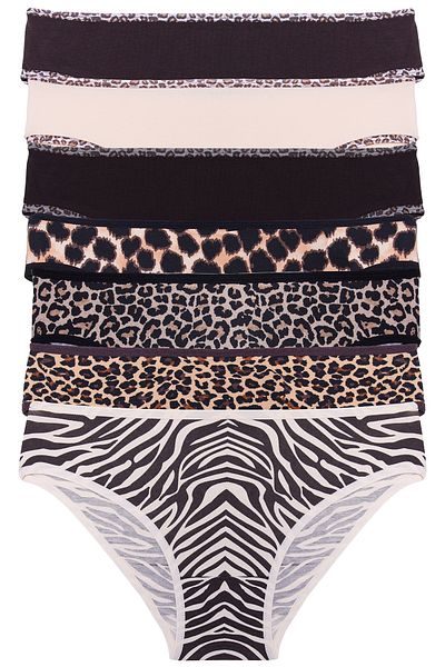 Nicoletta Pachet de 7 brâuri pentru femei Lycra Leopard Way