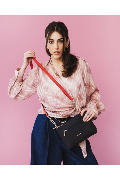 U.S. Polo Assn. Geantă de damă bleumarin-roșu Us25253