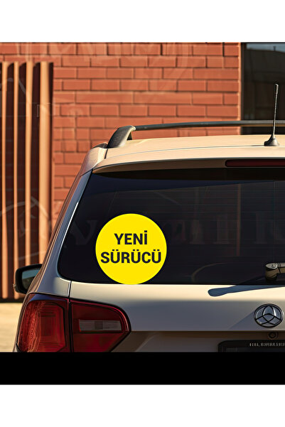 Parti Tasarla Yeni Sürücü Araba Etiketi 15 cm