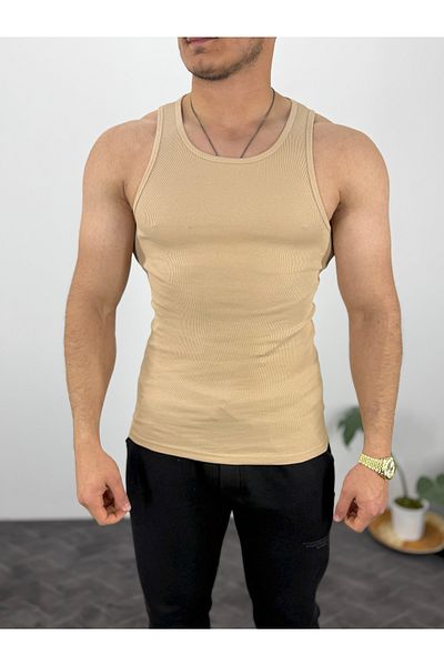 T&M Vertino Men's Ribbed Tank Top High Quality