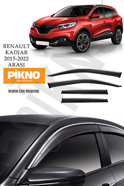 pikno Renault Kadjar 2015-2022  Kromlu Cam Rüzgarlığı 4'lü Set A+ Plus