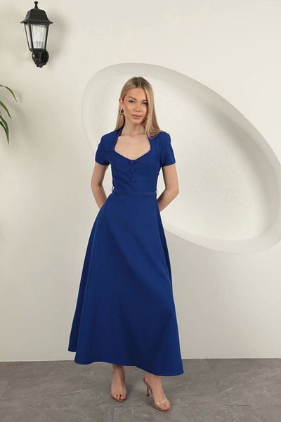 Keops Double Atlas Fabric Belted Dress-Saks