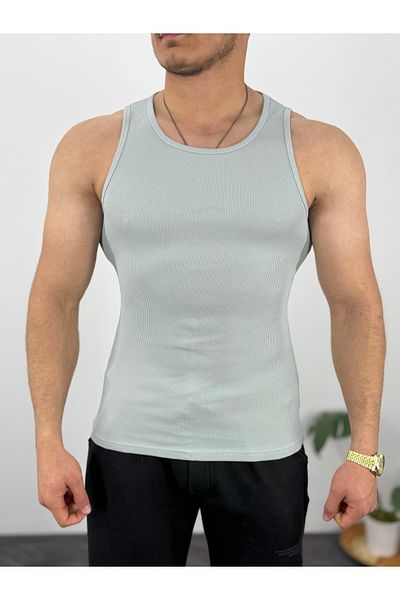 T&M Vertino Men's Ribbed Tank Top High Quality