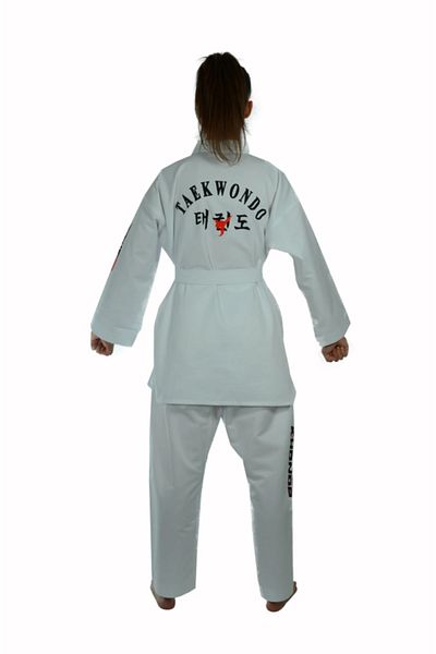 HAŞADO Φόρεμα με λευκό γιακά Taekwondo Hashado - Αρχάριο - Φόρεμα για αρχάριους (Dobok)