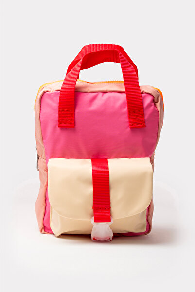 ICONE BAG Icone Bag for Girl - Double Color, Lock Detail, Hand and Shoulder Portable Small Backpack