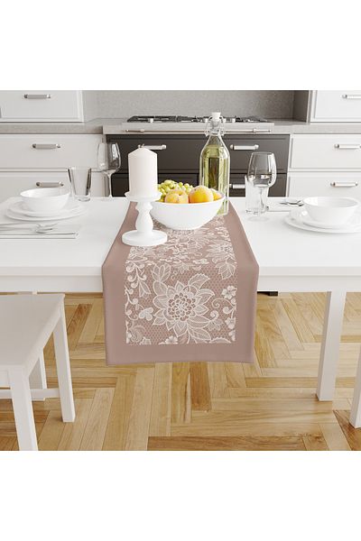 Filamente Digital Printed Runner - Lace Look - 140x40 cm