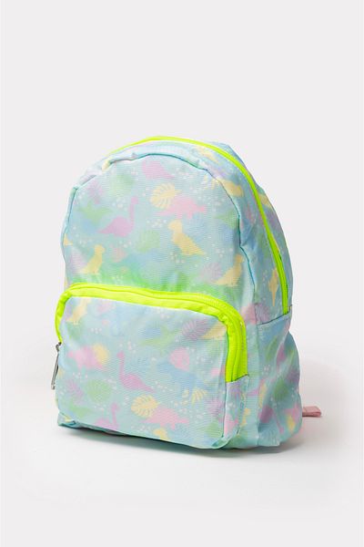 Icone Geantă pentru copii Aqua Green - Geantă de școală cu model imprimat și fermoar