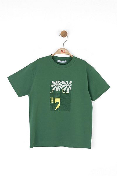 nk kids Tricou pentru băiat verde 48531 Număr