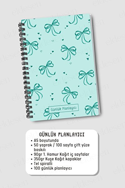 Eldesen Tasarım 3-Pack Planning Set, Daily Planner, Weekly Planner, To-Do, Academic Agenda