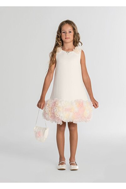 MONİTA Eteği çiçekli kız çocuk abiye elbise