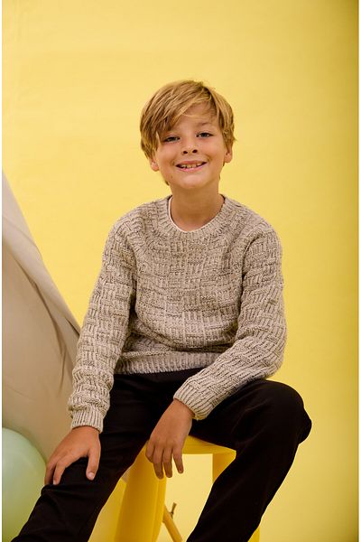Nisrakids Children's Knitwear Sweater - Crew Neck, Long Sleeves and Relaxed Fit