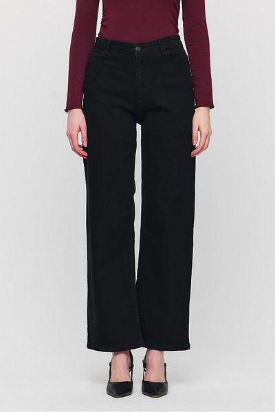 Rays Model 11104 - Pantaloni largi din Lycra neagră