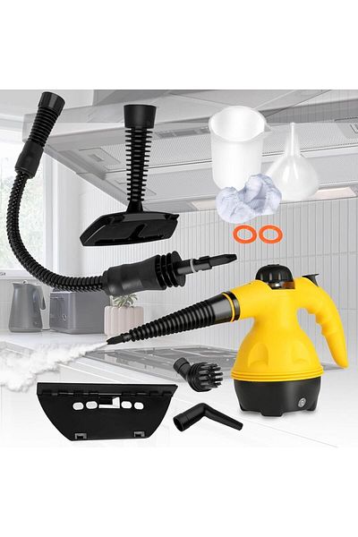 Denx Portable Handheld Steam Cleaner 1200w Multifunctional High Temperature With 9 Pieces Dx2596