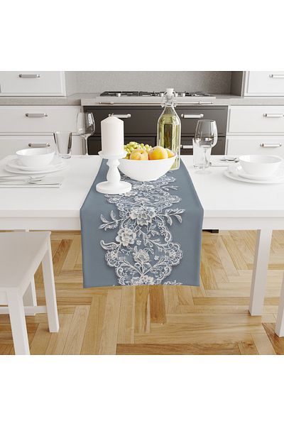 Filamente Digital Printed Runner - Lace Look - 140x40 cm