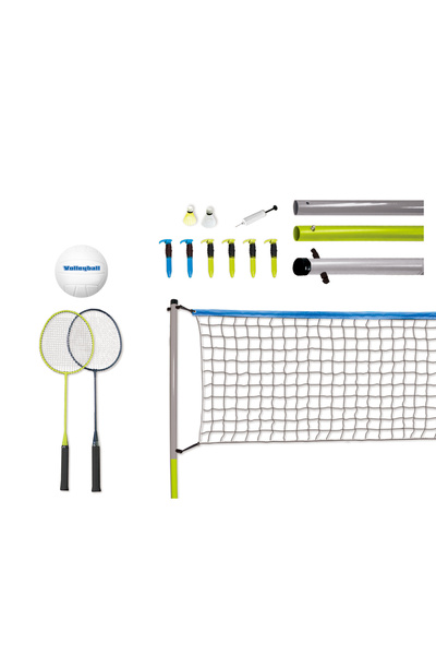 Hostfull Volleyball and Badminton Play Set – Complete Outdoor Game Set for Kids