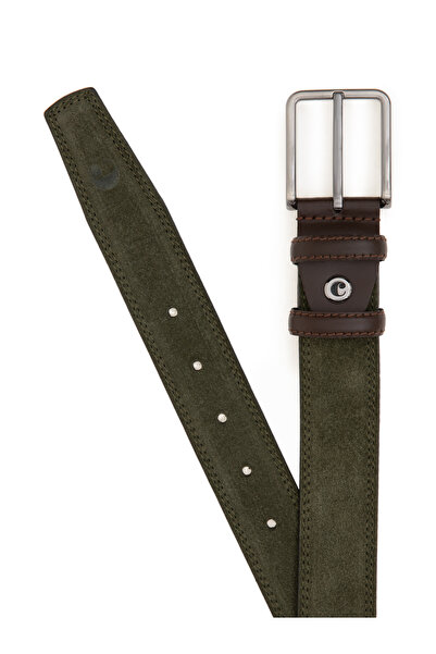 Cacharel Haki Casual Süet Deri Kemer 50305960-VR027