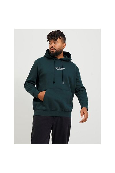 Jack & Jones Jack&Jones Plus Hooded Plus Size Dark Green Men's Sweatshirt12244912