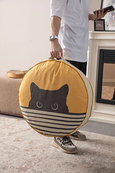 Ottoson Dekoratif Çok Amaçlı Yer Minderi Iç Dolgulu