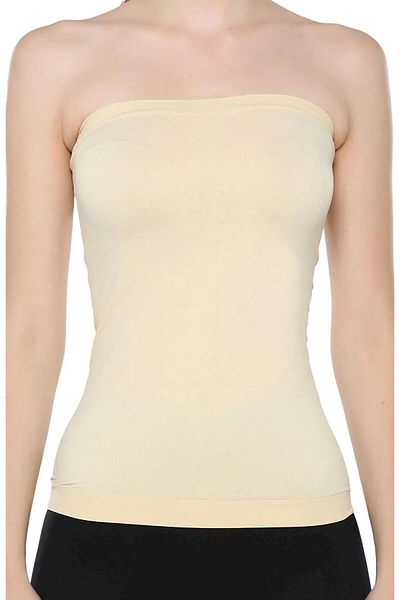 Elite Life At-03-852 Women's Seamless Flexible Strapless Undershirt