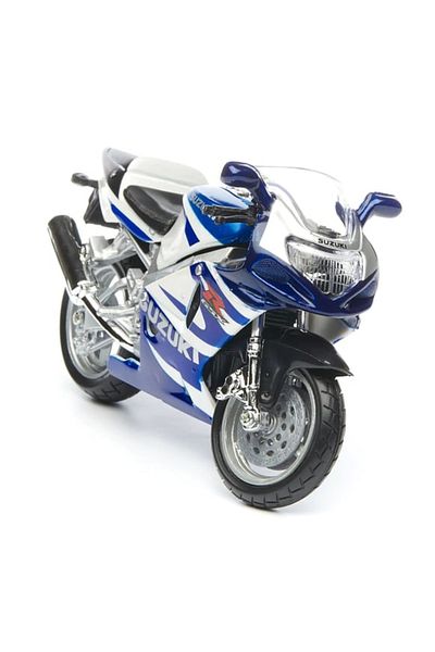 PeriYedi Motorcycle 1:18 Motor Suzuki Gsx-R750 Blue-White