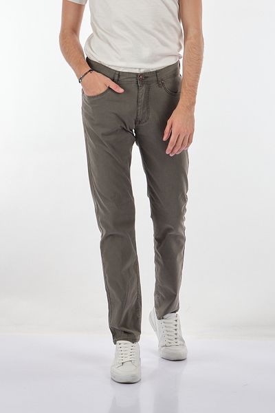 Ecer Ανδρικό παντελόνι Pipe Leg Normal Waist Πράσινο 01030210