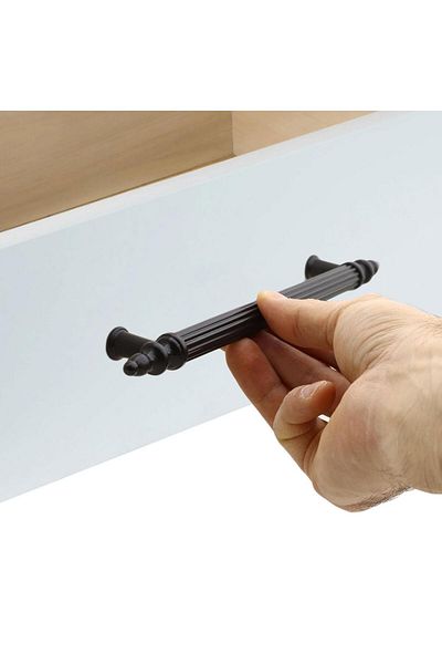 Badem10 (PLASTIC HARD) 20 buc Polavit 160 mm Mobilier negru Sertar de bucătărie Dulap dulap Mâner Mâner
