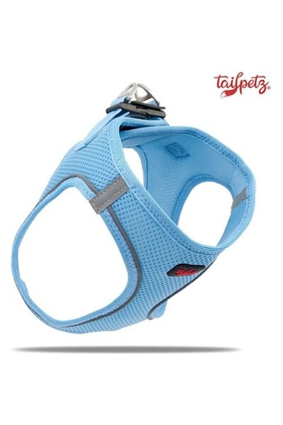 Tailpetz Air-mesh Köpek Göğüs Tasması Mavi S