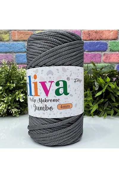 Diva İplik Γκρι PP Macrame Jumbo 250 gr (4 mm) 64U423